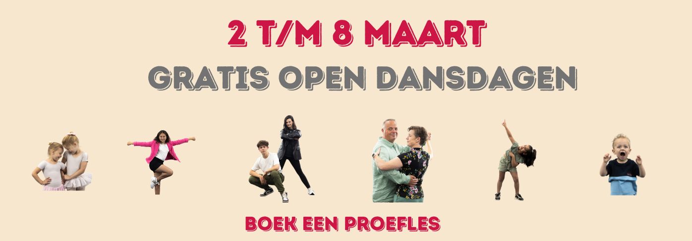 Wegens de vakantie gesloten voor dans en theaterlessen